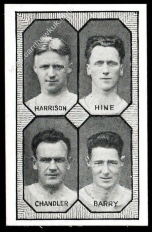 Barratt - 'Football Teams 1st Division' (c1930) - Leicester City - Harrison/Hine/Chandler/Barry