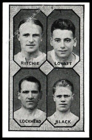 Barratt - 'Football Teams 1st Division' (c1930) - Leicester City - Ritchie/Lovatt/Lockhead/Black
