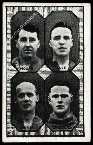 Barratt - 'Football Teams 1st Division' (c1930) - Man Utd - Moore/Dale/Mann/Chesters