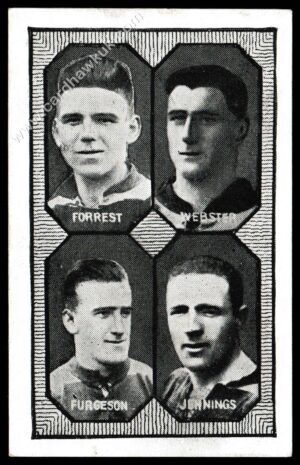Barratt - 'Football Teams 1st Division' (c1930) - Middlesbrough - Forrest/Webber/Ferguson/Jennings