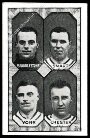 Barratt - 'Football Teams 1st Division' (c1930) - Aston Villa - Briddlestone/Smart/York/Chester