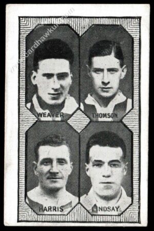 Barratt - 'Football Teams 1st Division' (c1930) - Newcastle Utd - Weaver/Thomson/Harris/Lindsay