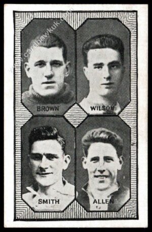 Barratt - 'Football Teams 1st Division' (c1930) - Sheffield Weds - Brown/Wilson/Smith/Allen