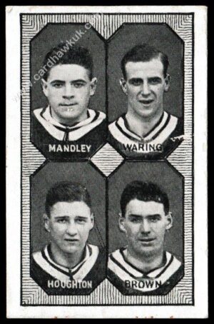 Barratt - 'Football Teams 1st Division' (c1930) - Aston Villa - Mandley/Waring/Hopugton/Brown
