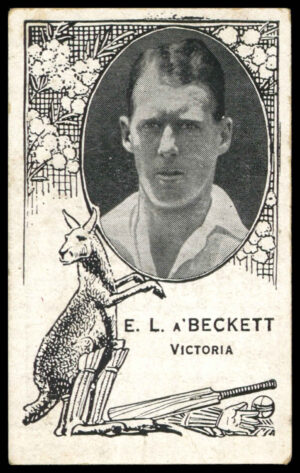 Barratt - 'Australian Test Players' - E.L. a.Beckett (Victoria) (1930)