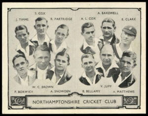 Barratt - 'Cricket Team Folders' (1933) - Northamptonshire County C.C.