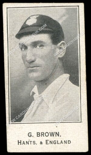 Barratt - 'Cricketers Footballers & Teams' (1925) - G. Brown (Hants & England)