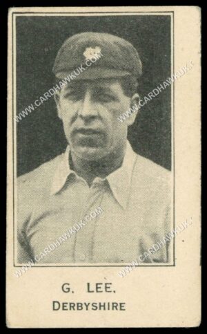 Barratt - 'Cricketers Footballers & Teams' (1925) - G. Lee (Derbyshire)
