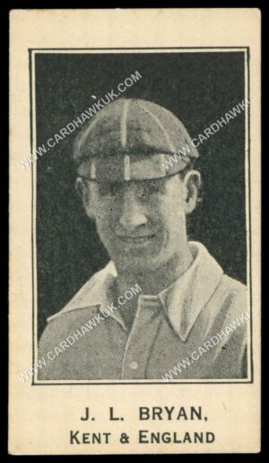 Barratt - 'Cricketers Footballers & Teams' (1925) - J.L. Bryan(Kent & England)