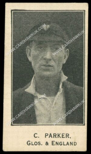 Barratt - 'Cricketers Footballers & Teams' (1925) - C. Parker (Glos. & England)