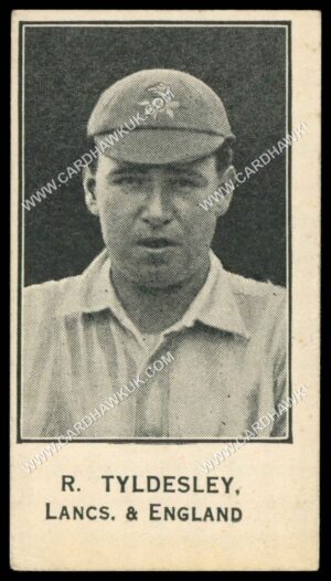 Barratt - 'Cricketers Footballers & Teams' (1925) - R. Tyldesley (Lancs. & England)