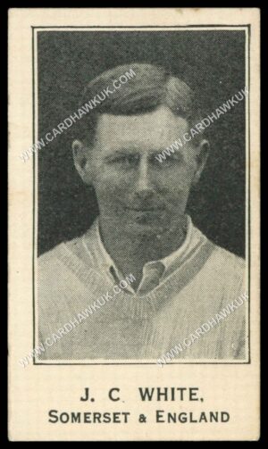 Barratt - 'Cricketers Footballers & Teams' (1925) - J.C. White (Somerset & England)