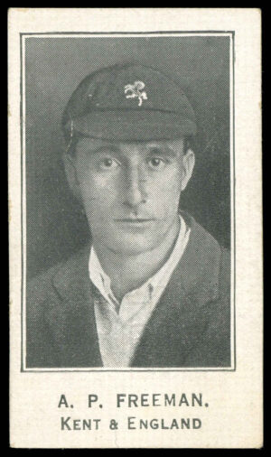 Barratt - 'Cricketers (Sherbet Novelties)' (c1930) - A.P. Freeman (Kent) Barratt - 'Cricketers (Sherbet Novelties)' (c1930) - A.P. Freeman (Kent)