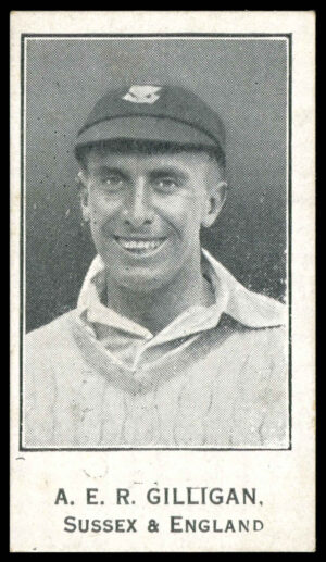 Barratt - 'Cricketers (Xmas Club)' (c1930) - A.E.R. Gilligan (Sussex)