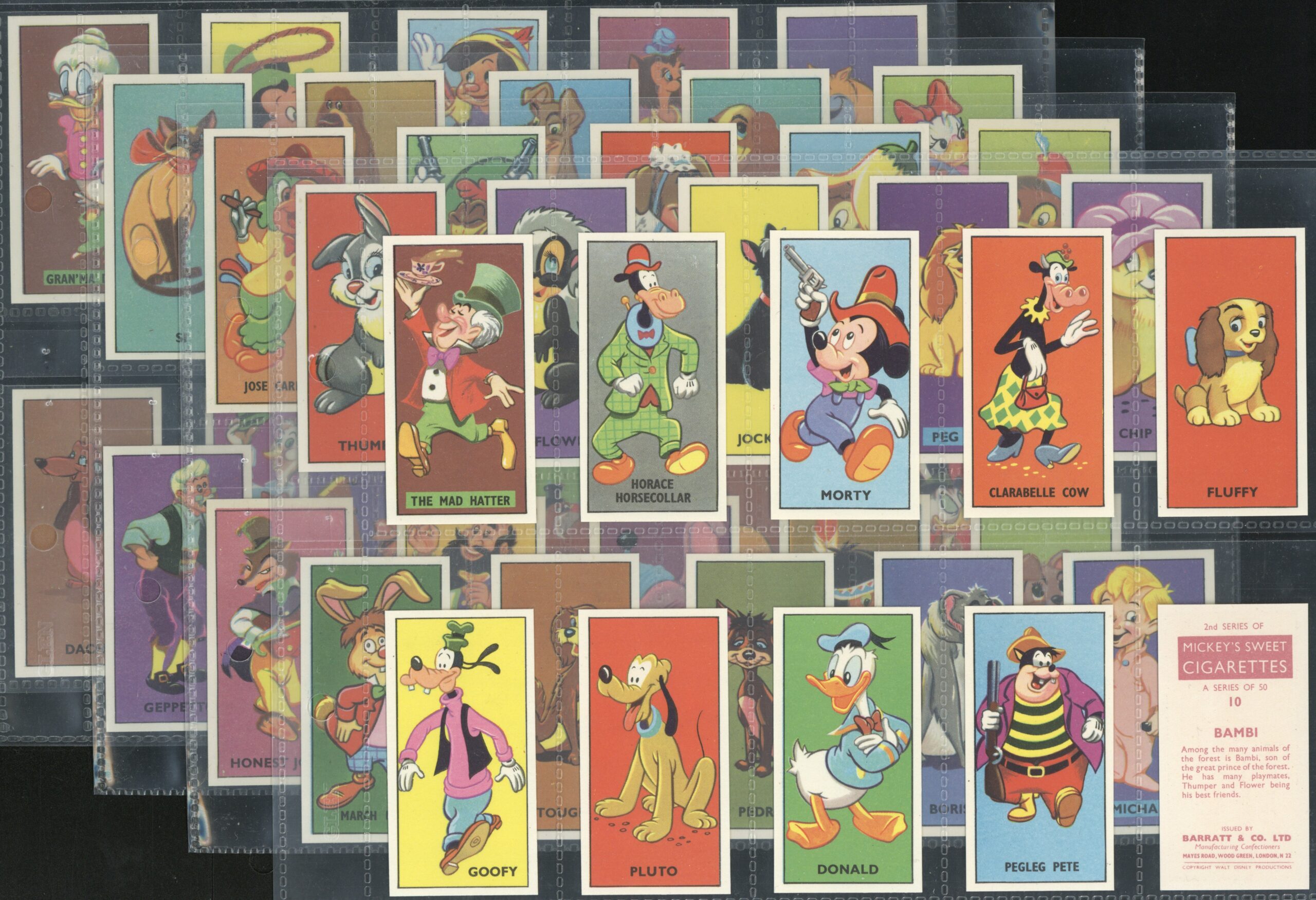 Barratt - 'Disney Characters (S2)' - Complete Set (1957) Barratt - 'Disney Characters (S2)' - Complete Set (1957)