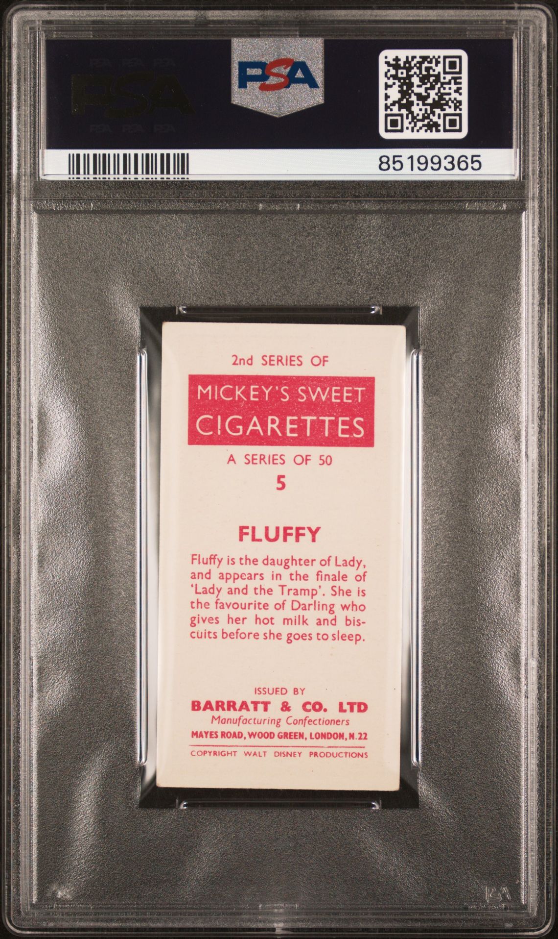 Barratt - 'Disney Characters (S2)' (1957) - Fluffy **PSA5** Barratt - 'Disney Characters (S2)' (1957) - Fluffy **PSA5**