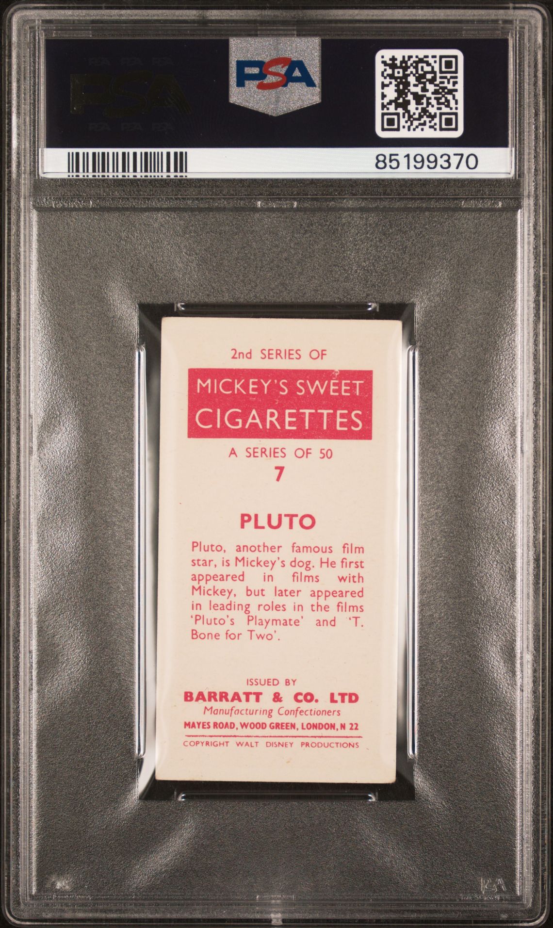 Barratt - 'Disney Characters (S2)' (1957) - Pluto **PSA5.5** Barratt - 'Disney Characters (S2)' (1957) - Pluto **PSA5.5**