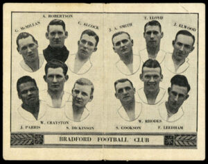 Barratt - 'English Teams Div II (1932)' (1932) - Bradford (Smith fourth)