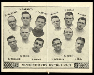 Barratt - 'English Teams Div 1 (1933)' (1933) - Man City (McLuckie) Barratt - 'English Teams Div 1 (1933)' (1933) - Man City (McLuckie)