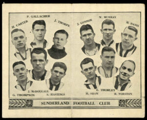 Barratt - 'English Teams Div 1 (1933)' (1933) - Sunderland (Thorpe third)