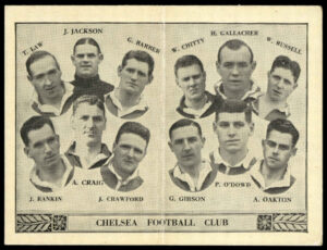 Barratt - 'English Teams Div 1 (1933)' (1933) - Chelsea (Law - Jackson)