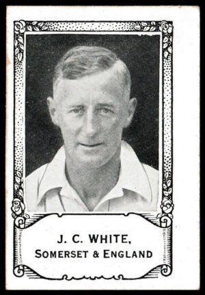 Barratt & Co - 'Famous Cricketers - 1930 - Card #9 - J.C. White (Somerset) Barratt & Co - 'Famous Cricketers - 1930 - Card #9 - J.C. White (Somerset)