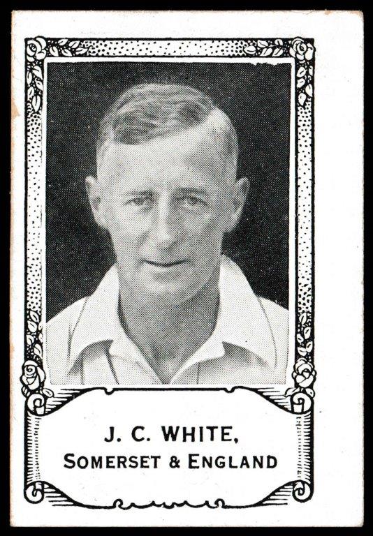 Barratt & Co - 'Famous Cricketers - 1930 - Card #9 - J.C. White (Somerset) Barratt & Co - 'Famous Cricketers - 1930 - Card #9 - J.C. White (Somerset)
