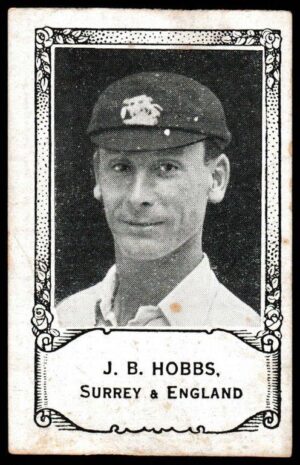 Barratt - 'Famous Cricketers 1932' (1932) - J.B. Hobbs (Surrey) Barratt - 'Famous Cricketers 1932' (1932) - J.B. Hobbs (Surrey)
