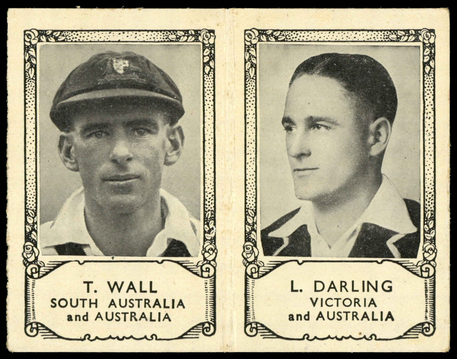 Barratt - 'Famous Cricketers 1934' (1934) - Wall & Darling Barratt - 'Famous Cricketers 1934' (1934) - Wall & Darling