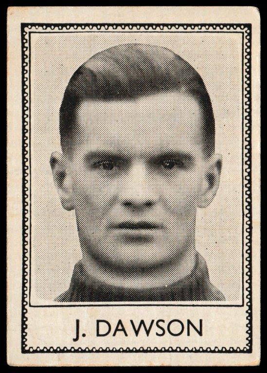 Barratt - 'Famous Footballers 1937-38' (1937) - J. Dawson (Rangers) Barratt - 'Famous Footballers 1937-38' (1937) - J. Dawson (Rangers)