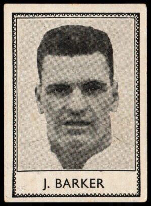 Barratt - 'Famous Footballers 1937-38' (1937) - J. Barker (Derby County)