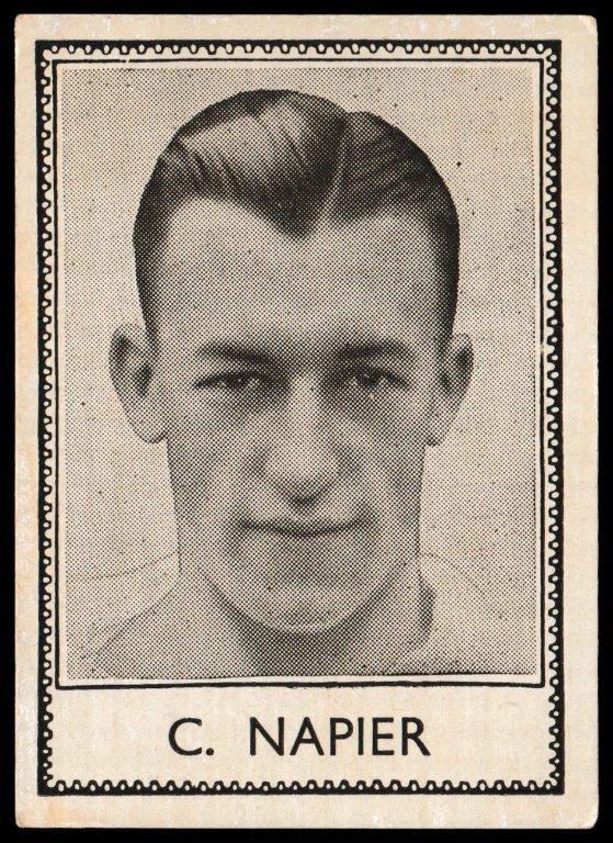 Barratt - 'Famous Footballers 1937-38' (1937) - C. Napier (Derby County) Barratt - 'Famous Footballers 1937-38' (1937) - C. Napier (Derby County)