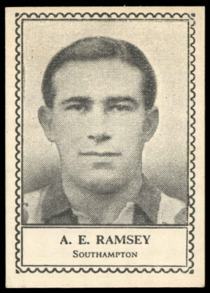 Barratt - 'Famous Footballers 1948-49' (1948) - A.E. Ramsey (Southampton) Barratt - 'Famous Footballers 1948-49' (1948) - A.E. Ramsey (Southampton)