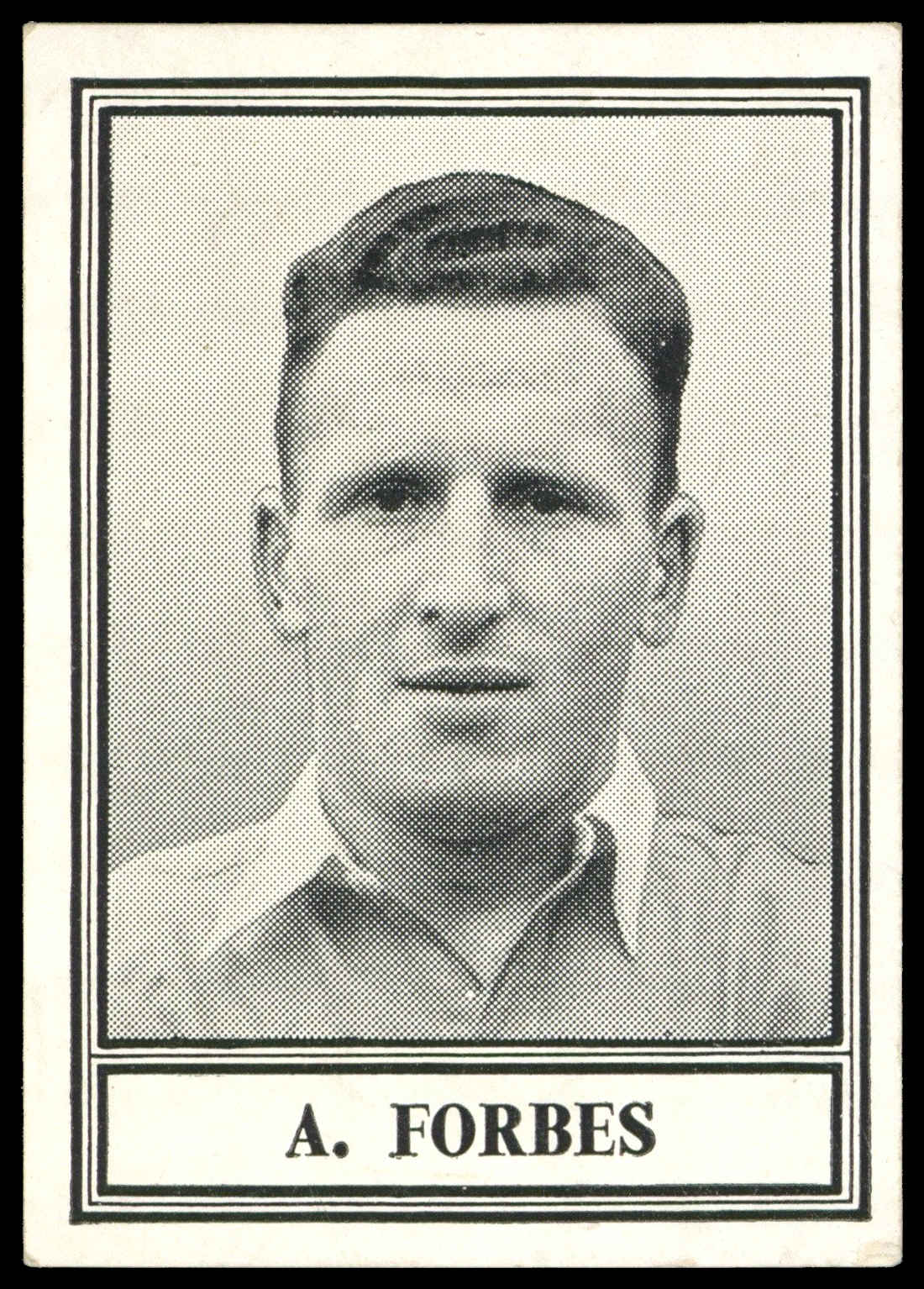 Barratt - 'Famous Footballers New Series (1952)' - A. Forbes (Arsenal) Barratt - 'Famous Footballers New Series (1952)' - A. Forbes (Arsenal)