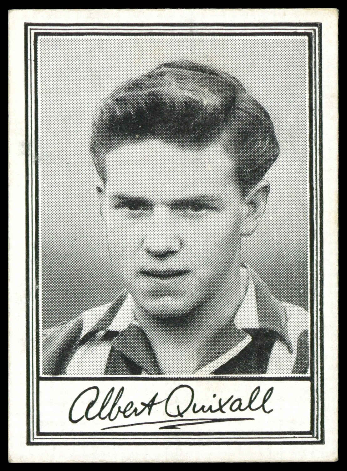 Barratt - 'Famous Footballers A.1' (1953) - A. Quixall (Sheffield Weds) Barratt - 'Famous Footballers A.1' (1953) - A. Quixall (Sheffield Weds)