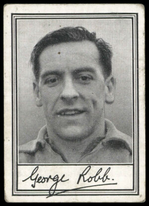 Barratt - 'Famous Footballers A.2' (1954) - George Robb (Tottenham Hotspur)