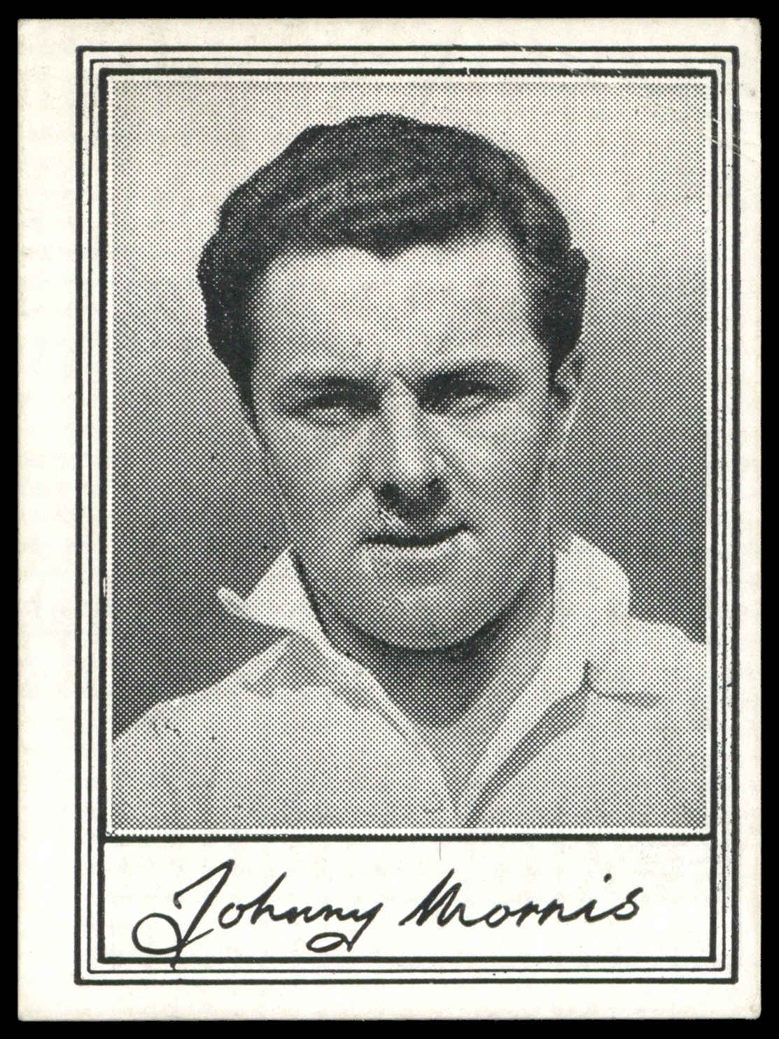 Barratt - 'Famous Footballers A.2' (1954) - Johnny Morris (Leicester City) Barratt - 'Famous Footballers A.2' (1954) - Johnny Morris (Leicester City)