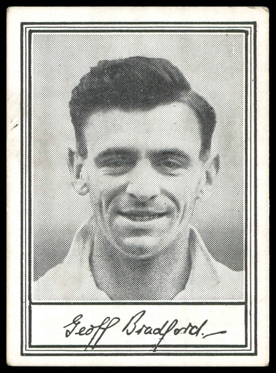 Barratt - 'Famous Footballers A.2' (1954) - Geoff Bradford (Bristol Rovers) Barratt - 'Famous Footballers A.2' (1954) - Geoff Bradford (Bristol Rovers)