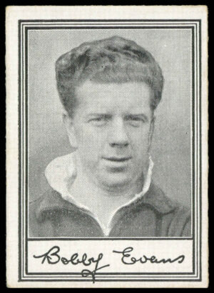 Barratt - 'Famous Footballers A.3' (1955) - R. Evans (Glasgow Celtic) Barratt - 'Famous Footballers A.3' (1955) - R. Evans (Glasgow Celtic)