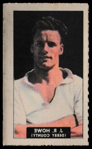Barratt - 'Famous Footballers Transfers' (1949) - J.R. Howe (Derby County)
