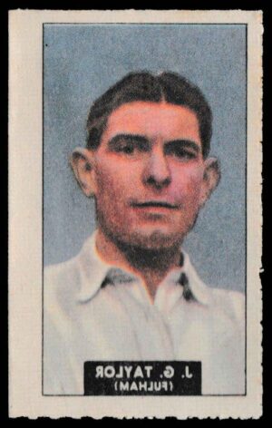 Barratt - 'Famous Footballers Transfers' (1949) - J.G. Taylor (Fulham)