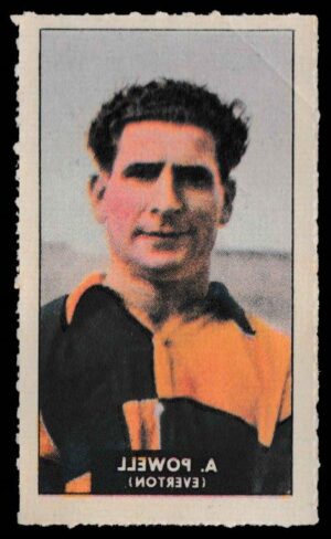 Barratt - 'Famous Footballers Transfers' (1949) - A. Powell (Everton)