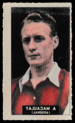 Barratt - 'Famous Footballers Transfers' (1949) - A. MaCauley (Arsenal)