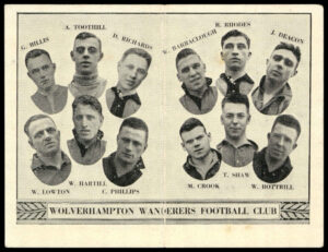 Barratt - 'English Teams Div 1 (1932)' (1932) - Wolverhampton Wanderers (Bills, Toothill) Barratt - 'English Teams Div 1 (1932)' (1932) - Wolverhampton Wanderers (Bills, Toothill)
