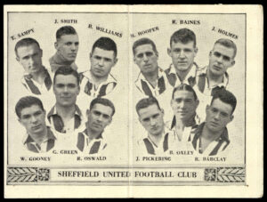 Barratt - 'English Teams Div 1 (1933)' (1933) - Sheffield United (Williams third)