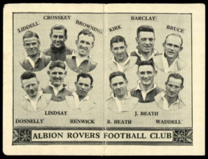 Barratt - 'Football Team Folders - Scottish' (1934) - Albion Rovers