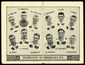 Barratt - 'Football Team Folders - Scottish' (1934) - Hamilton Academicals