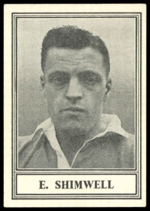 Barratt - 'Famous Footballers New Series (1950)' (1950) - E. Shimwell (Blackpool)