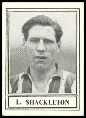 Barratt - 'Famous Footballers New Series (1950)' (1950) - L. ?Shackleton (Sunderland)