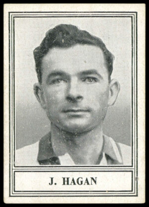 Barratt - 'Famous Footballers New Series (1950)' (1950) - J. Hagan (Sheffield United) Barratt - 'Famous Footballers New Series (1950)' (1950) - J. Hagan (Sheffield United)